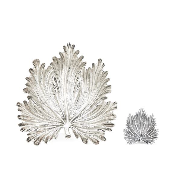 Due foglie. Argentiere Clementi, Bologna per Maison Gianmaria Buccellati, Italia XX-XXI secolo