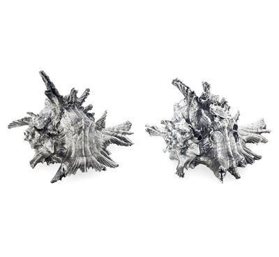 Mario Buccellati, Coppia di conchiglie rivestite in argento