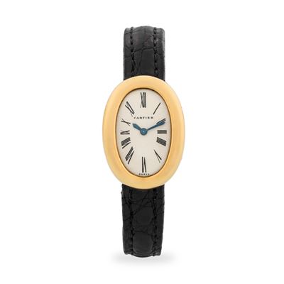 Bagnoire Paris Vintage Duoplan, oro giallo 18k con quadrante argentè