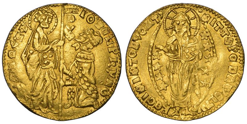 VENEZIA. GIOVANNI DOLFIN (57° doge: 1356-1361). Ducato.  - Auction Light Numismatics - Cambi Casa d'Aste