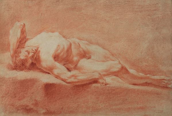 Figura maschile sdraiata