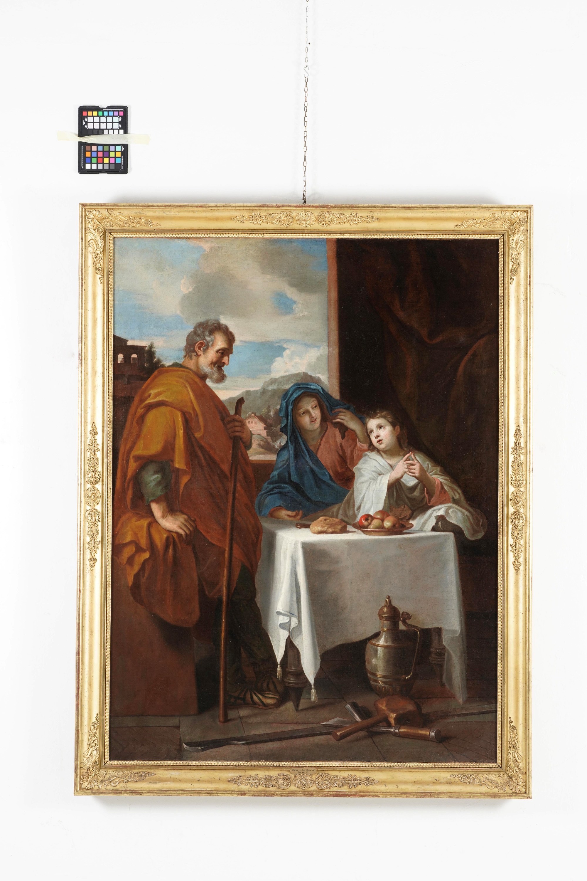 Charles le Brun - Sacra famiglia che recita il “Benedicite”