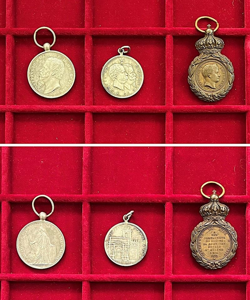 ITALIA E FRANCIA. Lotto di tre medaglie.  - Auction Light Numismatics - Cambi Casa d'Aste