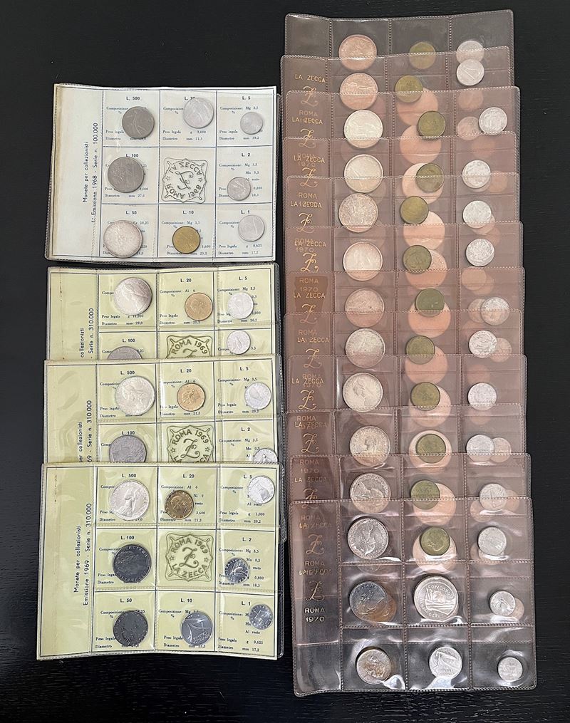 ITALIA. REPUBBLICA, DAL 1946. Lotto di sedici serie divisionali.  - Auction Light Numismatics - Cambi Casa d'Aste