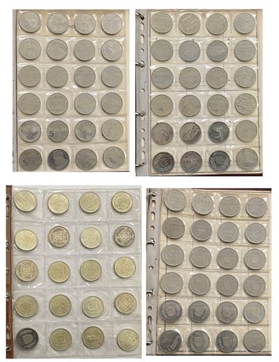 Svizzera, Lotto di monete moderne e di altri metalli (circa 540 esemplari)