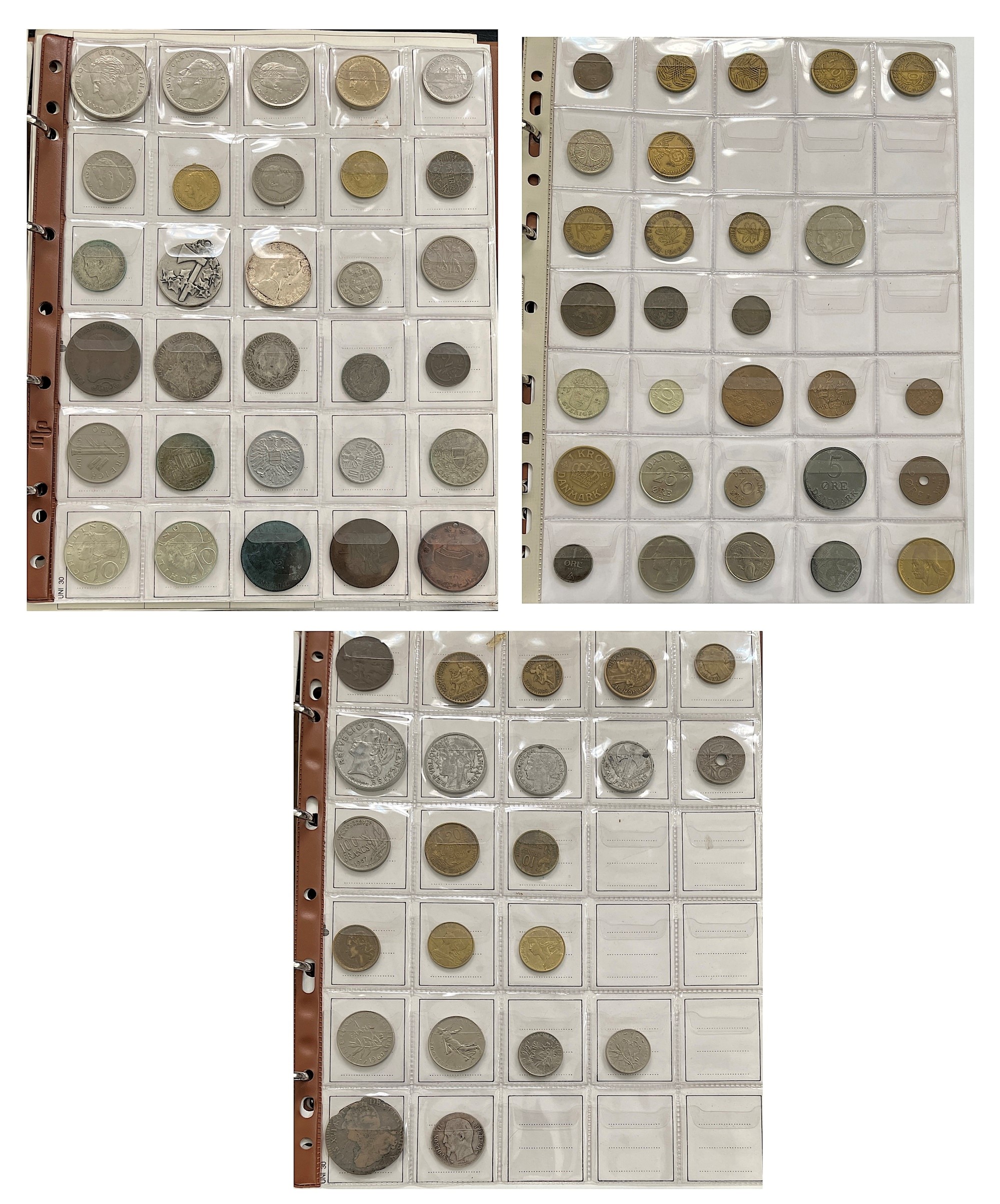 Monetazione mista, lotto di circa 200 monete (zecche italiane, Regno d’Italia e stati esteri)