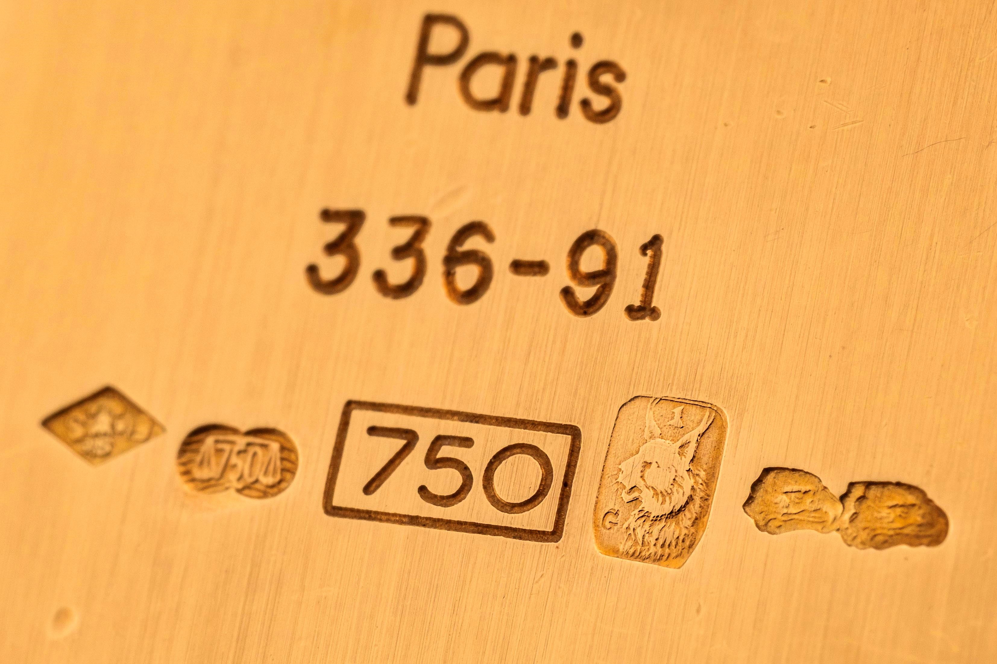 Cartier - Crash Paris, orologio da polso in oro giallo 18k con cassa asimmetrica e deployante ori...