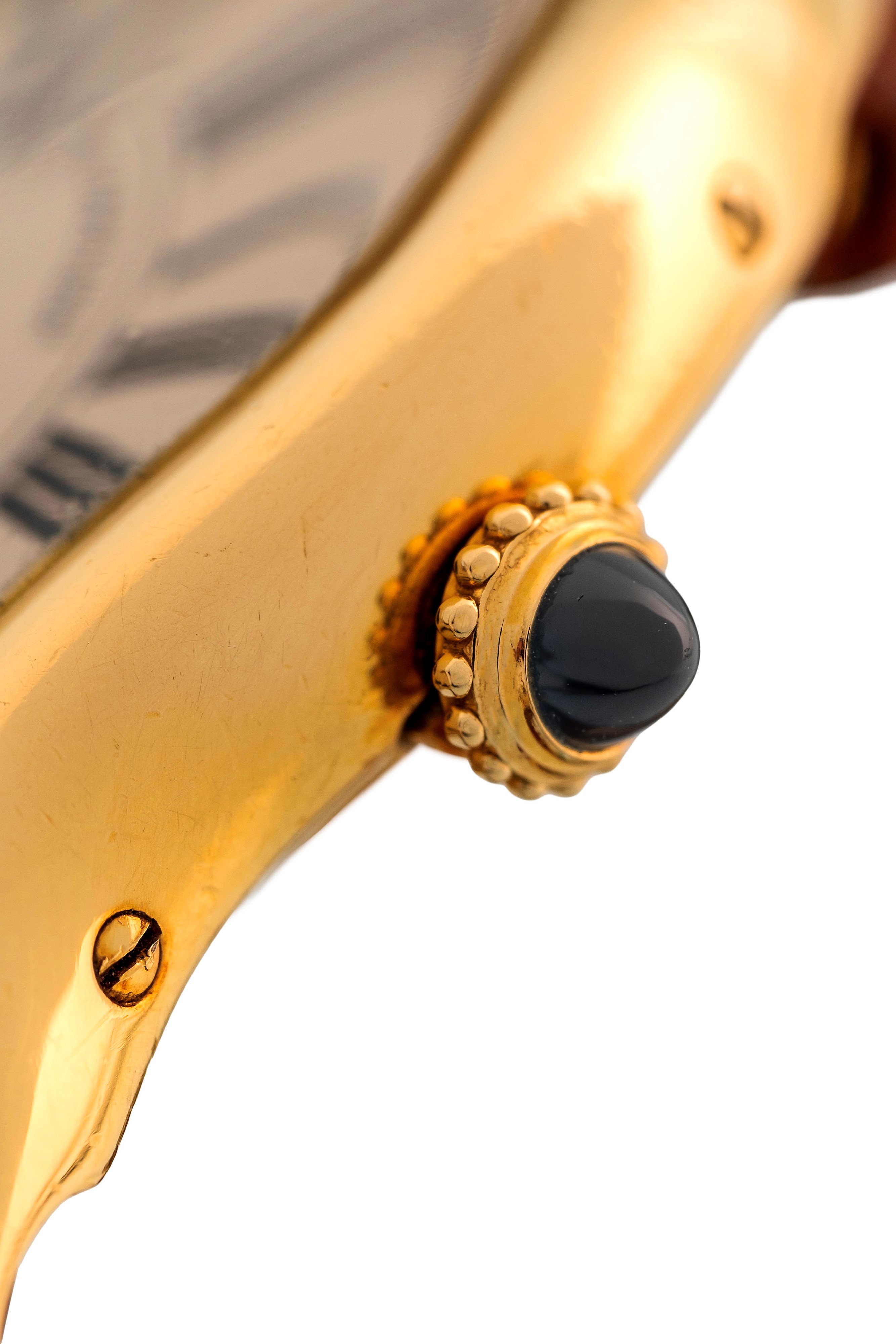 Cartier - Crash Paris, orologio da polso in oro giallo 18k con cassa asimmetrica e deployante ori...
