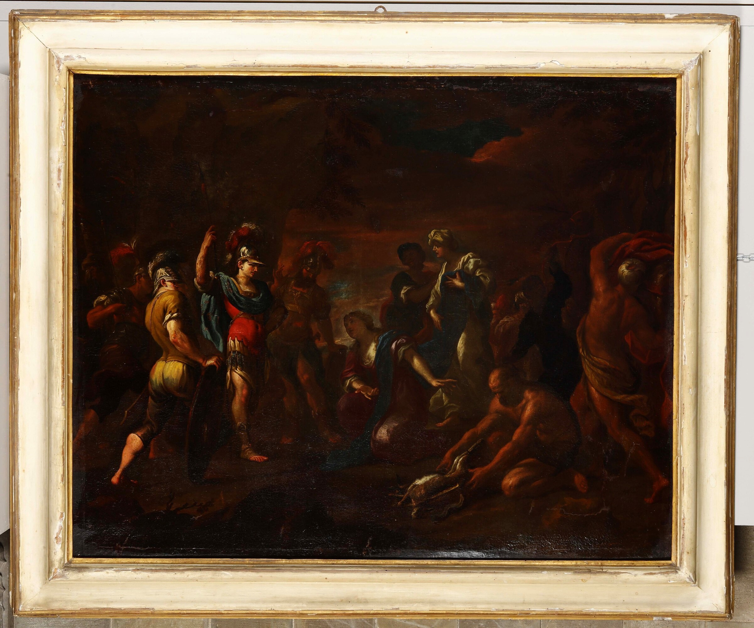 Scuola genovese del XVII secolo, Episodio tratto dalla storia antica, olio su tela