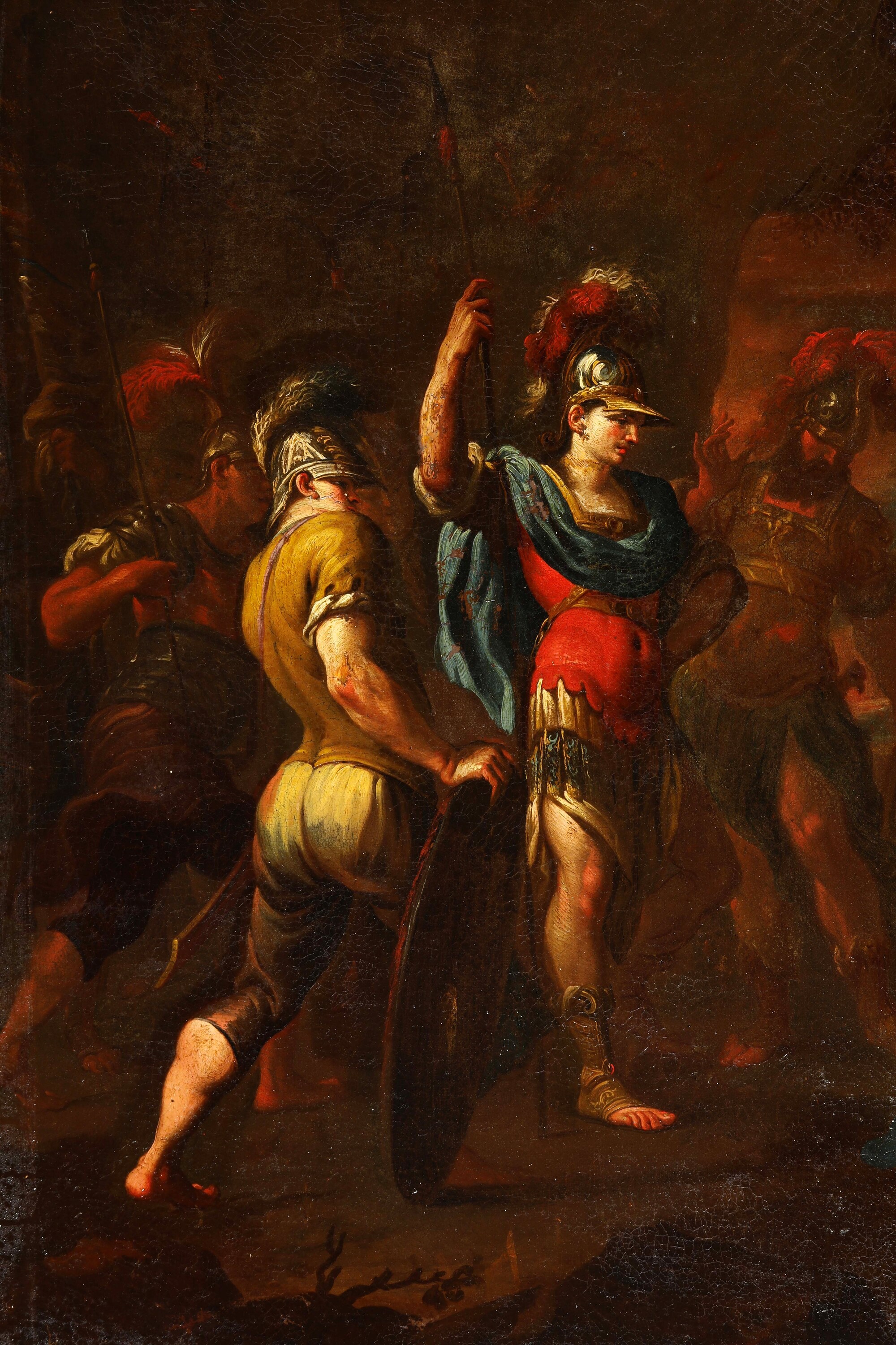 Scuola genovese del XVII secolo, Episodio tratto dalla storia antica, olio su tela