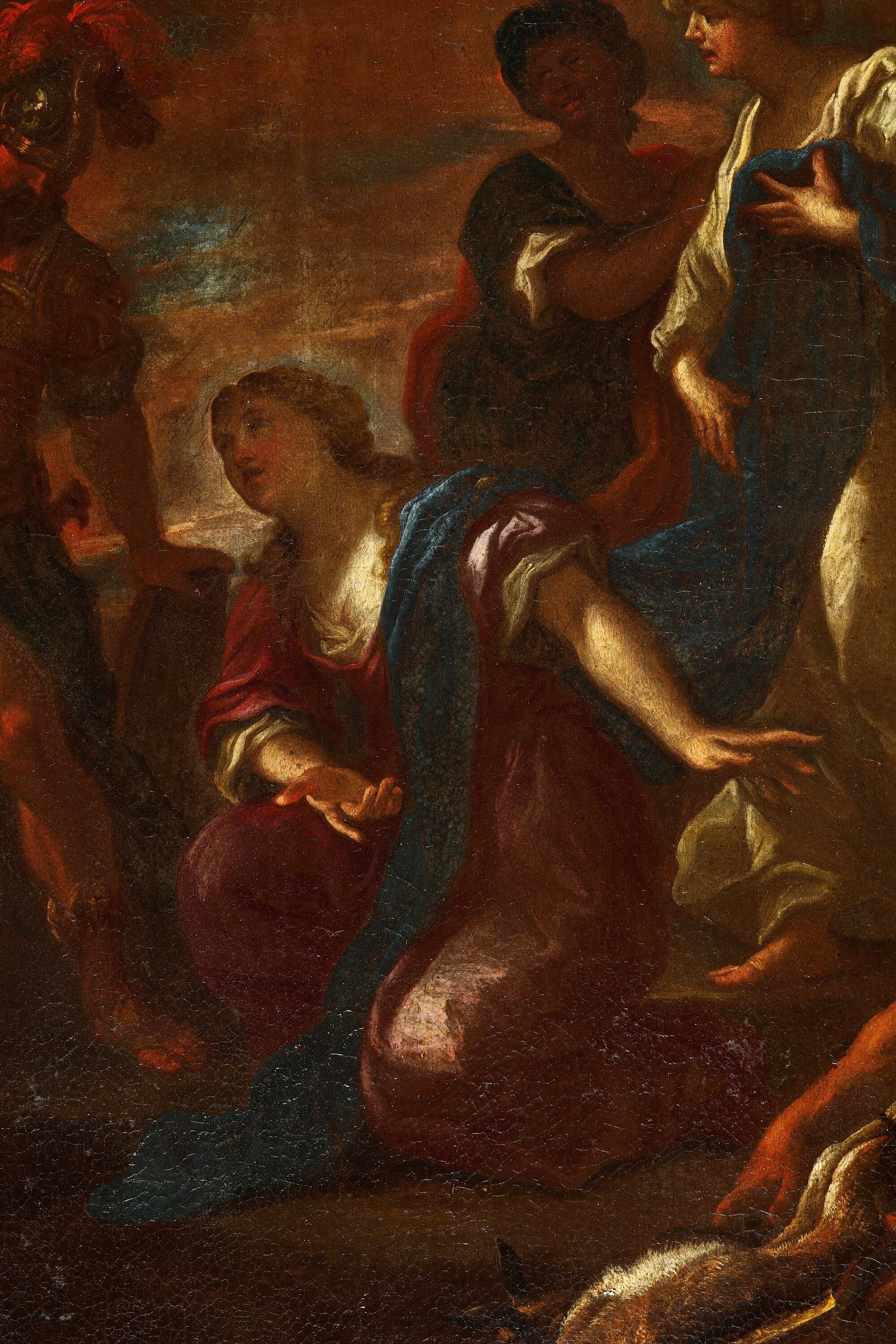 Scuola genovese del XVII secolo, Episodio tratto dalla storia antica, olio su tela