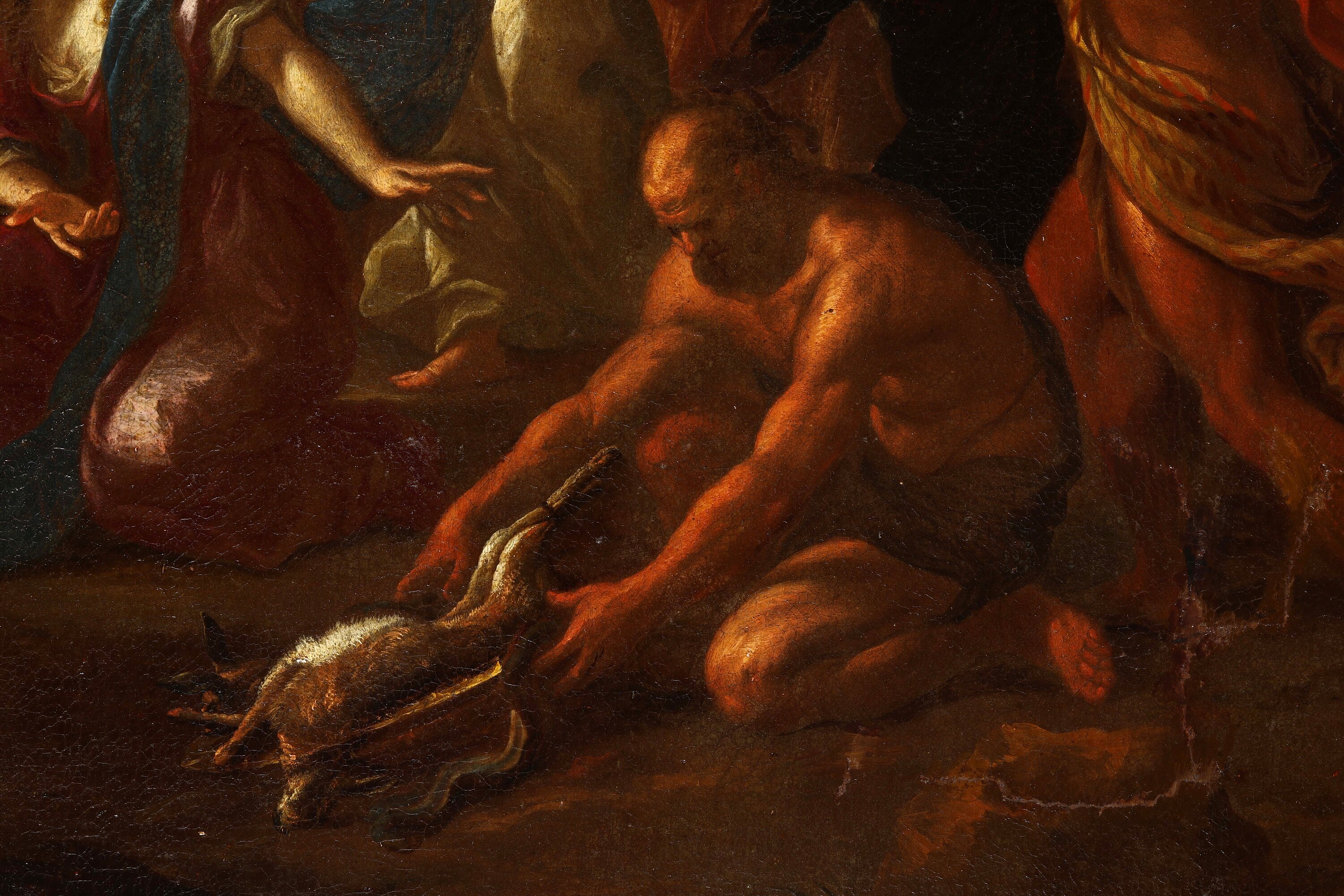Scuola genovese del XVII secolo, Episodio tratto dalla storia antica, olio su tela