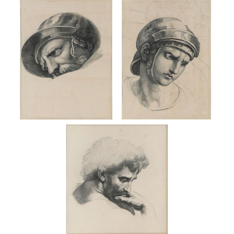 Vincenzo Camuccini : Studi tratti da opere di Raffaello  - Asta Old Masters Paintings - Cambi Casa d'Aste