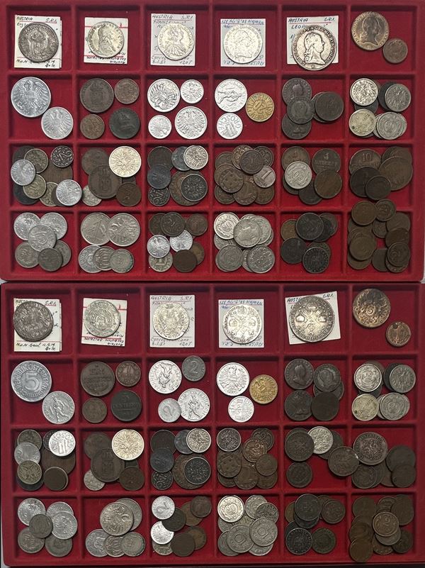 AUSTRIA. Lotto di circa 130 monete.