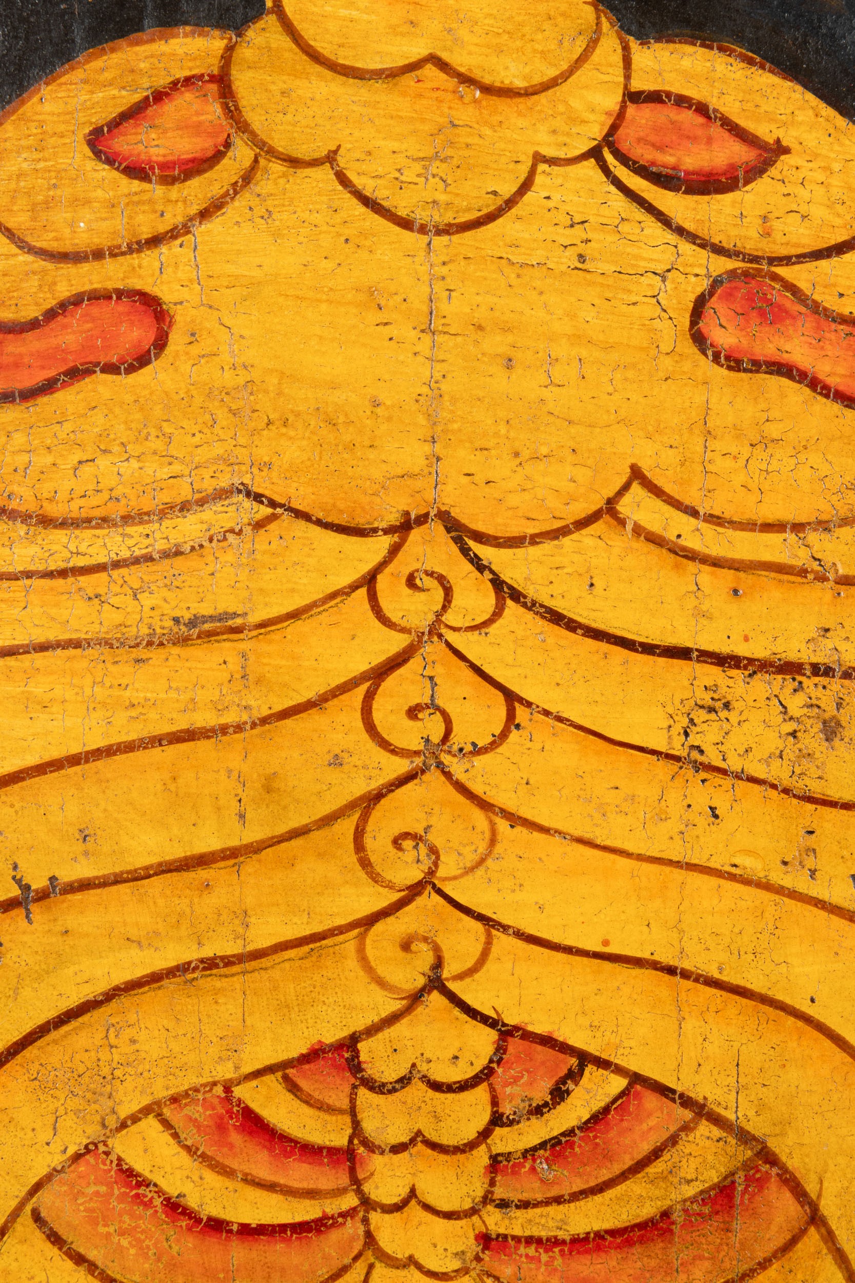 Cipitiati, Porta in legno raffigurante Citipati in ambito tibetano,  XIX secolo
