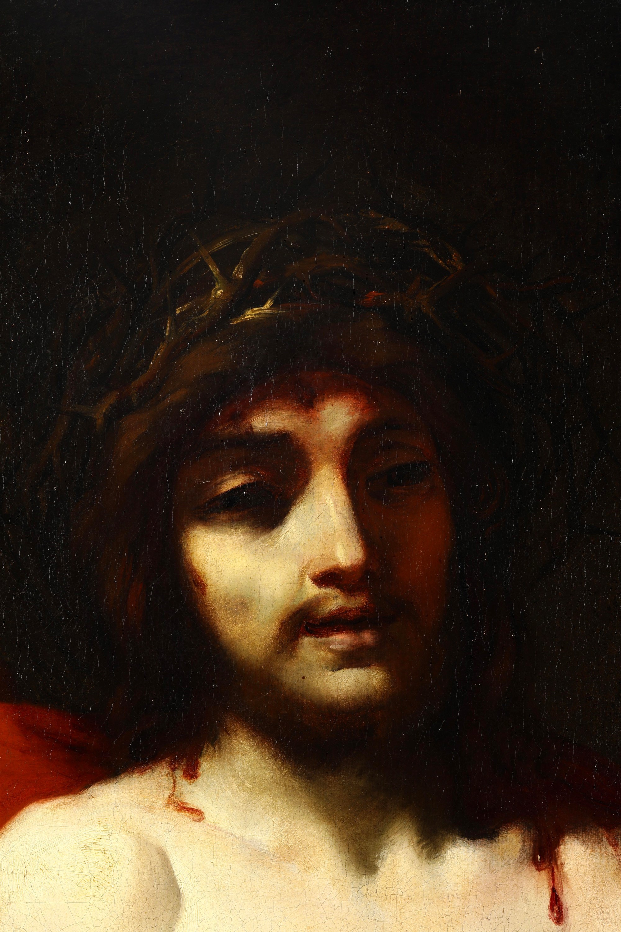Andrea Lanzani - Ecce Homo, olio su tela
