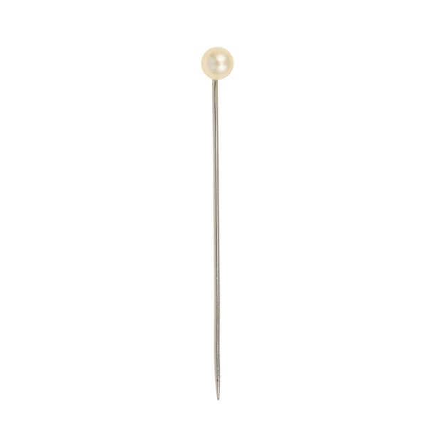 Spillone con perla naturale, acqua salata