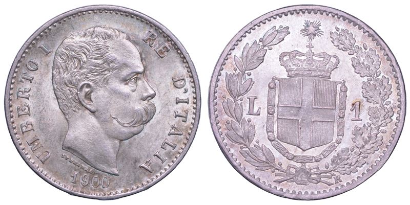REGNO D'ITALIA. UMBERTO I DI SAVOIA, 1878-1900. Lira 1900.  - Auction Light Numismatics - Cambi Casa d'Aste