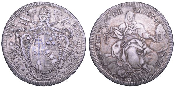 STATO PONTIFICIO. PIO VII, 1800-1823. Scudo 1802/A. III.