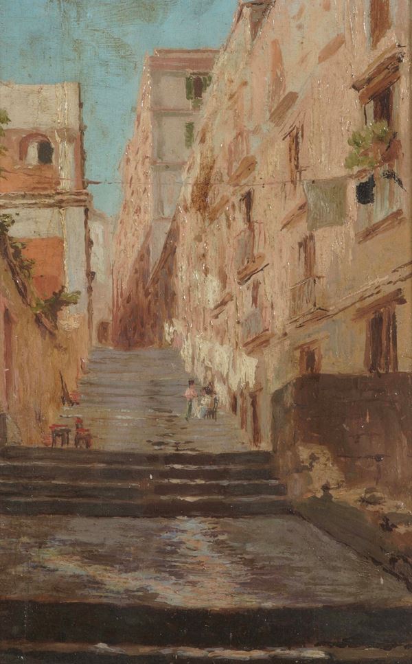 Edoardo Dalbono - Scorcio dei quartieri spagnoli