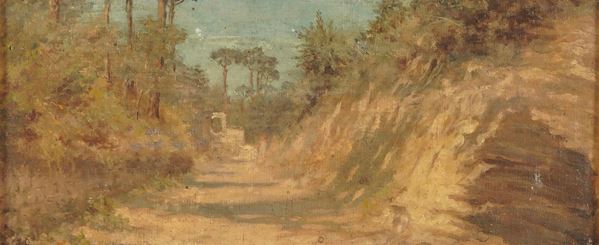 Scuola dal XIX secolo Strada di campagna