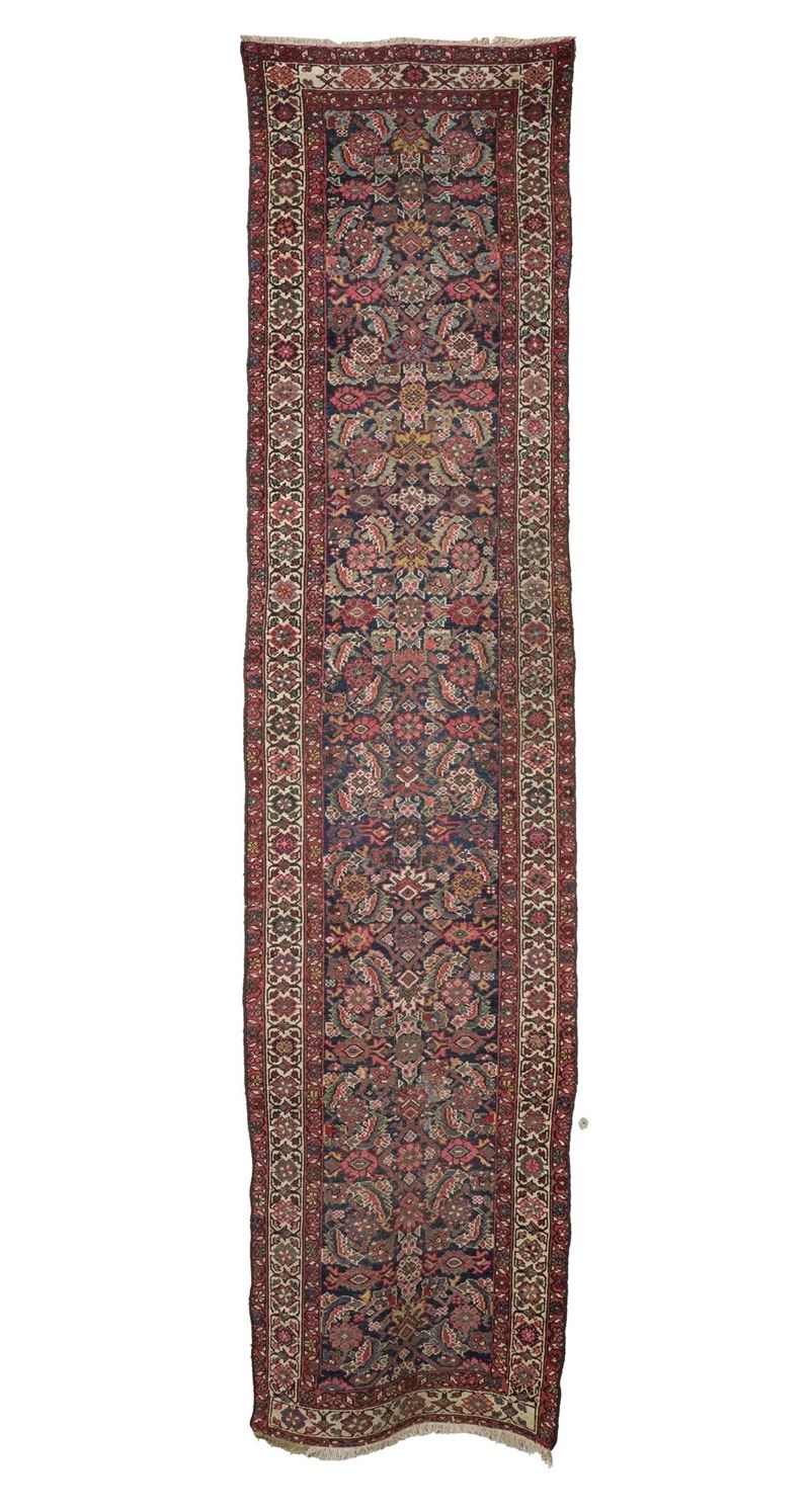 Passatoia Malayer, Persia, XX secolo, fondo blu