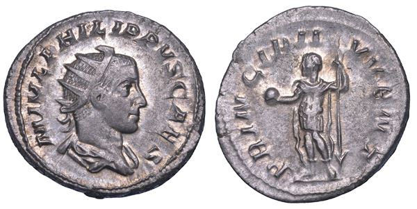 SHIPPING ONLY IN ITALY. FILIPPO II (Cesare), 244-247. Antoniniano. Roma.