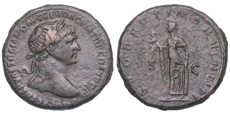 SHIPPING ONLY IN ITALY. TRAIANO, 98-117. Asse. Roma.  - Asta Numismatica Light - Cambi Casa d'Aste