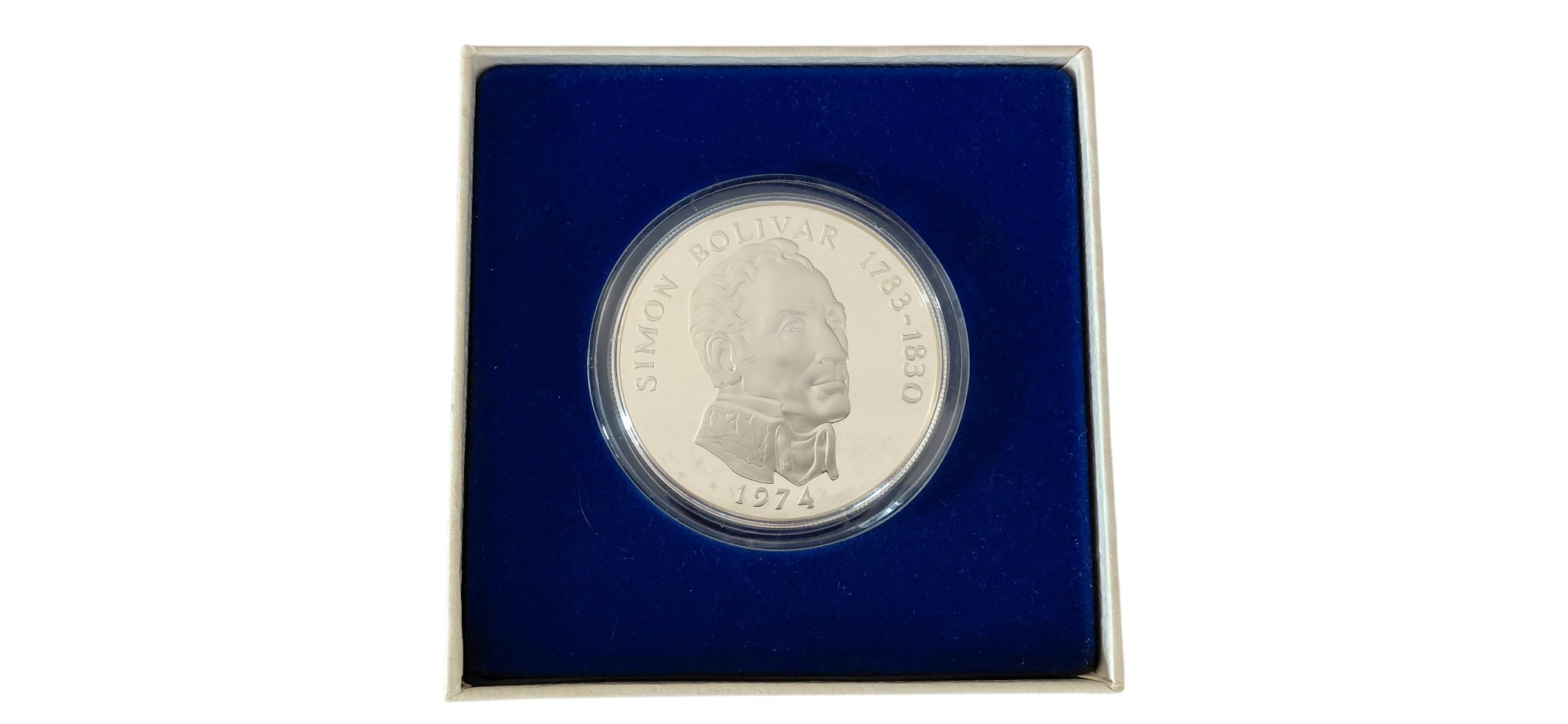 Panama, 1974, Moneta da 20 Balboa — Fondo specchio Proof in argento 925‰