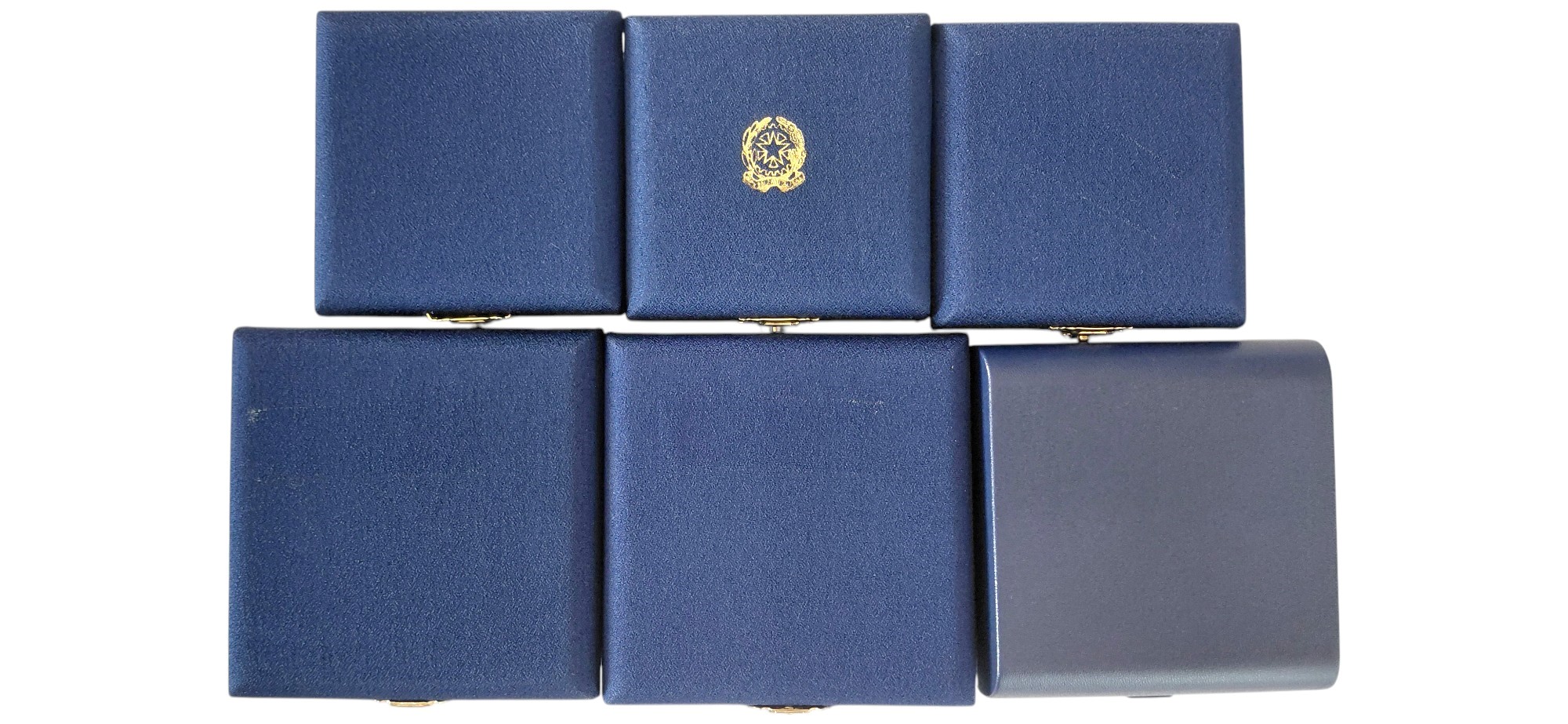 Italia, 1996-1998. Serie di 6 monete in argento 835‰ in FdC e Fondo Specchio (Proof/PP)