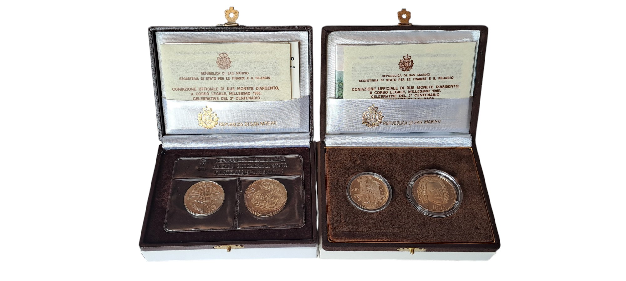 San Marino, 1985, Dittici celebrativi del III centenario della nascita di Johann Sebastian Bach, ...