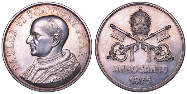 VATICANO. PAOLO VI, 1963-1978. Medaglia in argento. Anno Santo 1975.