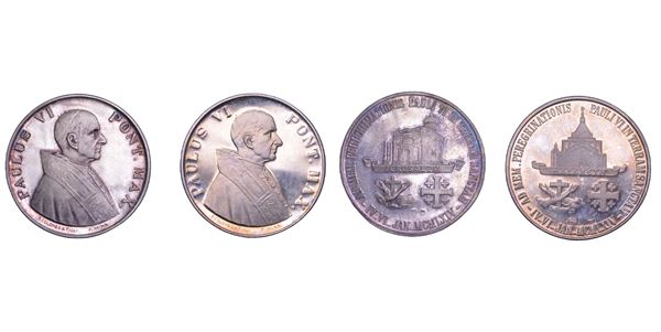 VATICANO. PAOLO VI. Lotto di due medaglie.