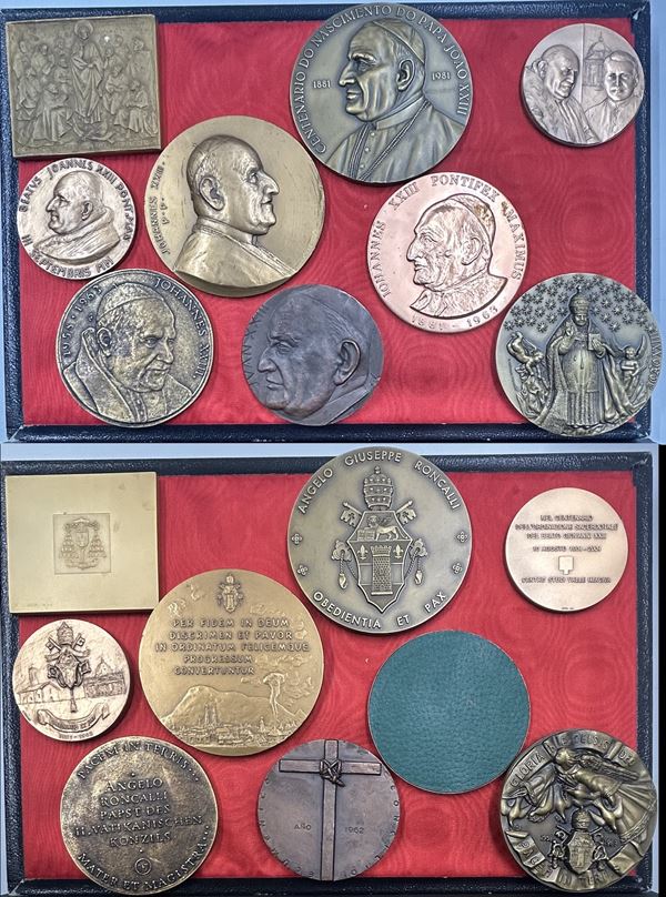 VATICANO. GIOVANNI XXIII, 1958-1963. Lotto di nove medaglie.