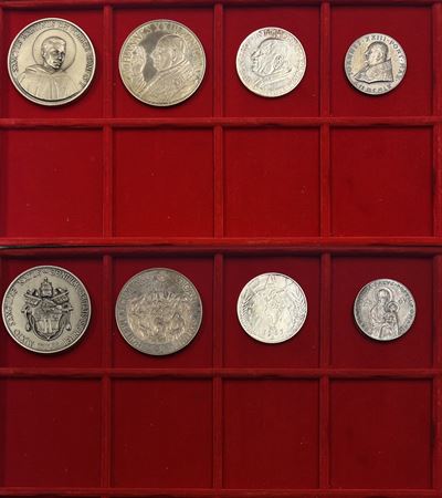 Giovanni XXIII (Vaticano), Lotto di quattro medaglie (1958-1963) in argento