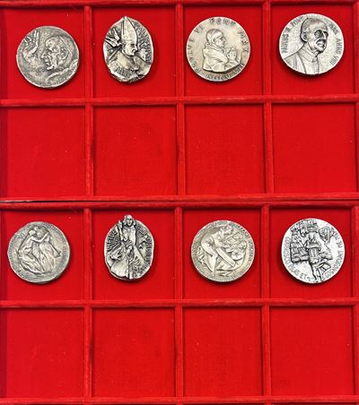 Vaticano, Paolo VI, Lotto di quattro medaglie in argento