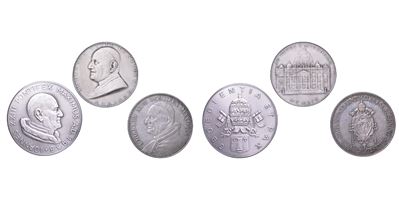 Giovanni XXIII (Vaticano), Lotto di tre medaglie in argento (1958-1963)
