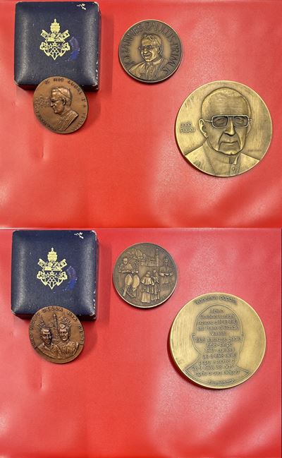 Giovanni Paolo I, Lotto di tre medaglie vaticane