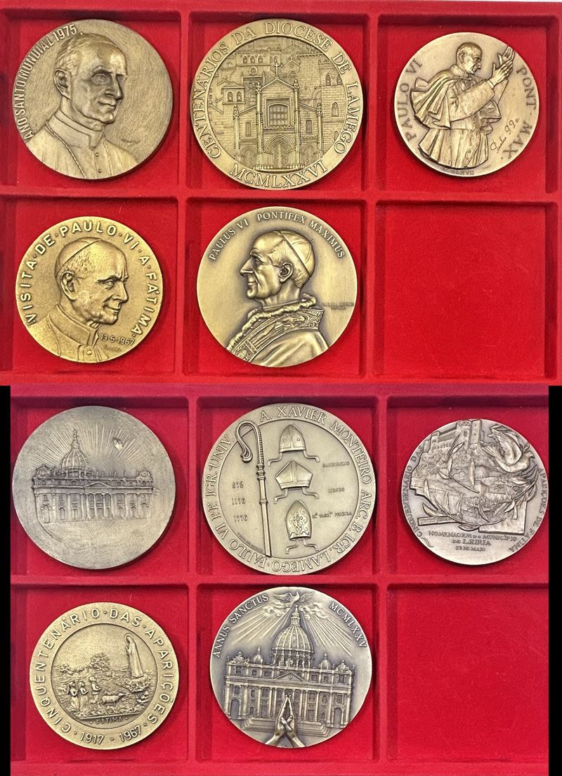 VATICANO. PAOLO VI. Lotto di cinque medaglie.  - Auction Light Numismatics - Cambi Casa d'Aste