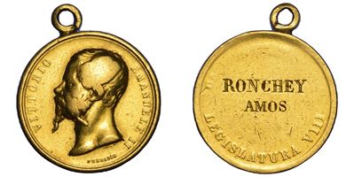 Amos Ronchey, Medaglia in oro per Vittorio Emanuele II di Savoia (1861–1878), legislatura VIII