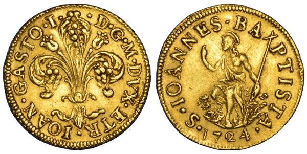 FIRENZE. GIAN GASTONE DE' MEDICI, 1723-1737. Fiorino 1724.