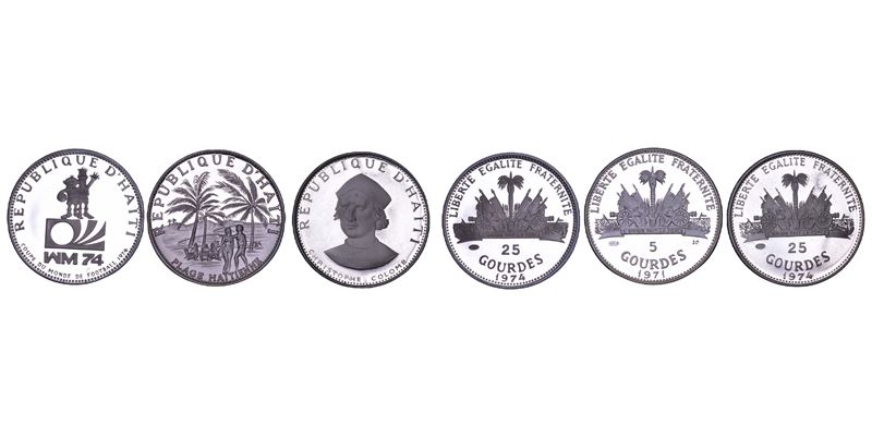 HAITI. Lotto di tre monete.  - Asta Numismatica Light - Cambi Casa d'Aste