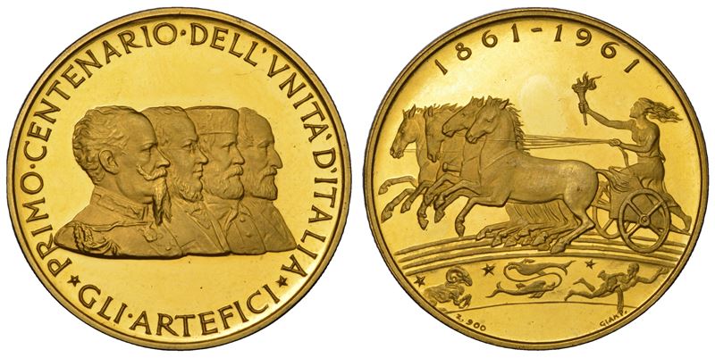 ITALIA. REPUBBLICA DAL 1946. Medaglia in oro 1961.  - Asta Numismatica Light - Cambi Casa d'Aste