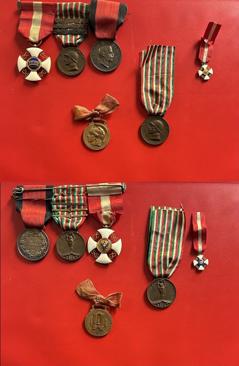 REGNO D’ITALIA. Lotto di sei onorificenze.  - Auction Light Numismatics - Cambi Casa d'Aste