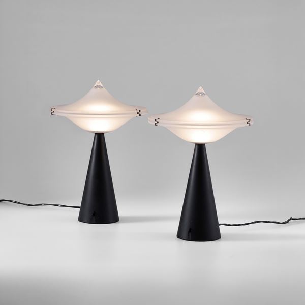 Luciano Cesaro - Due lampade da tavolo mod. Alien