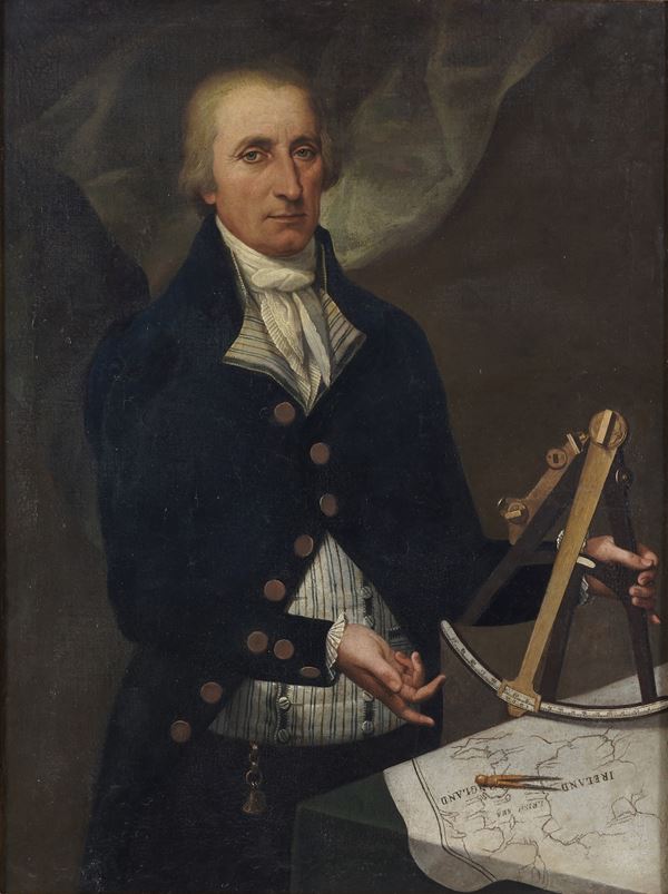 Scuola inglese del XVIII secolo Ritratto di capitano