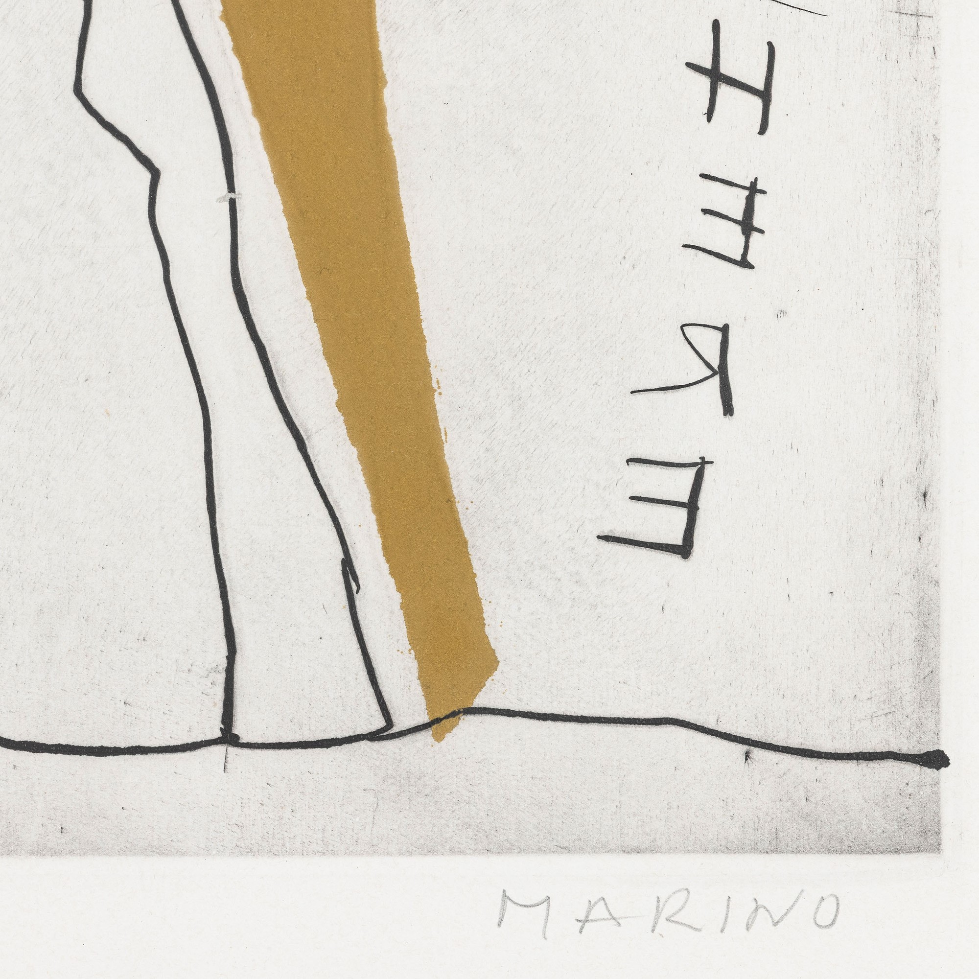 Marino Marini - Il teatro delle maschere, acquaforte acquatinta