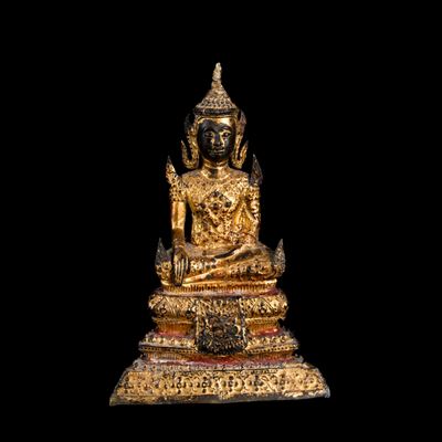 Figura di Buddha Sakyamuni, Thailandia, scultura, XIX secolo