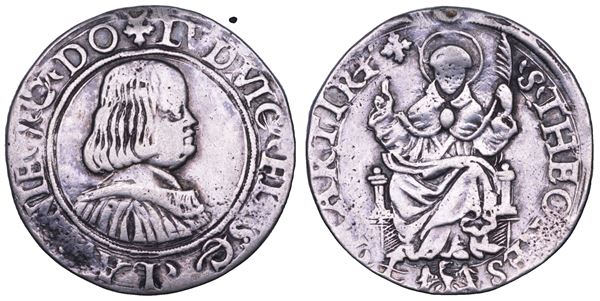 MESSERANO. LUDOVICO II FIESCHI, 1528-1532.  Testone.