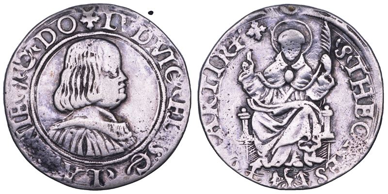 MESSERANO. LUDOVICO II FIESCHI, 1528-1532.  Testone.  - Asta Numismatica - Cambi Casa d'Aste